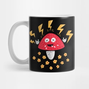 Kawaii Mushroom Pop Punk Heavy Metal Music Mug